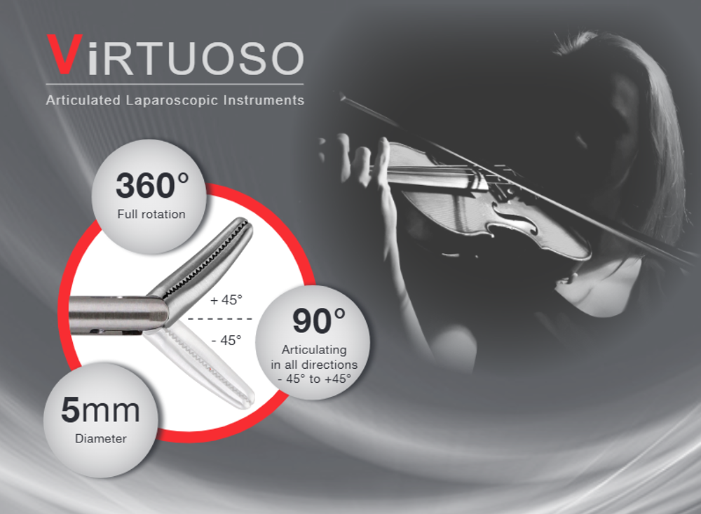 Virtuoso - Articulated laparoscopic instruments